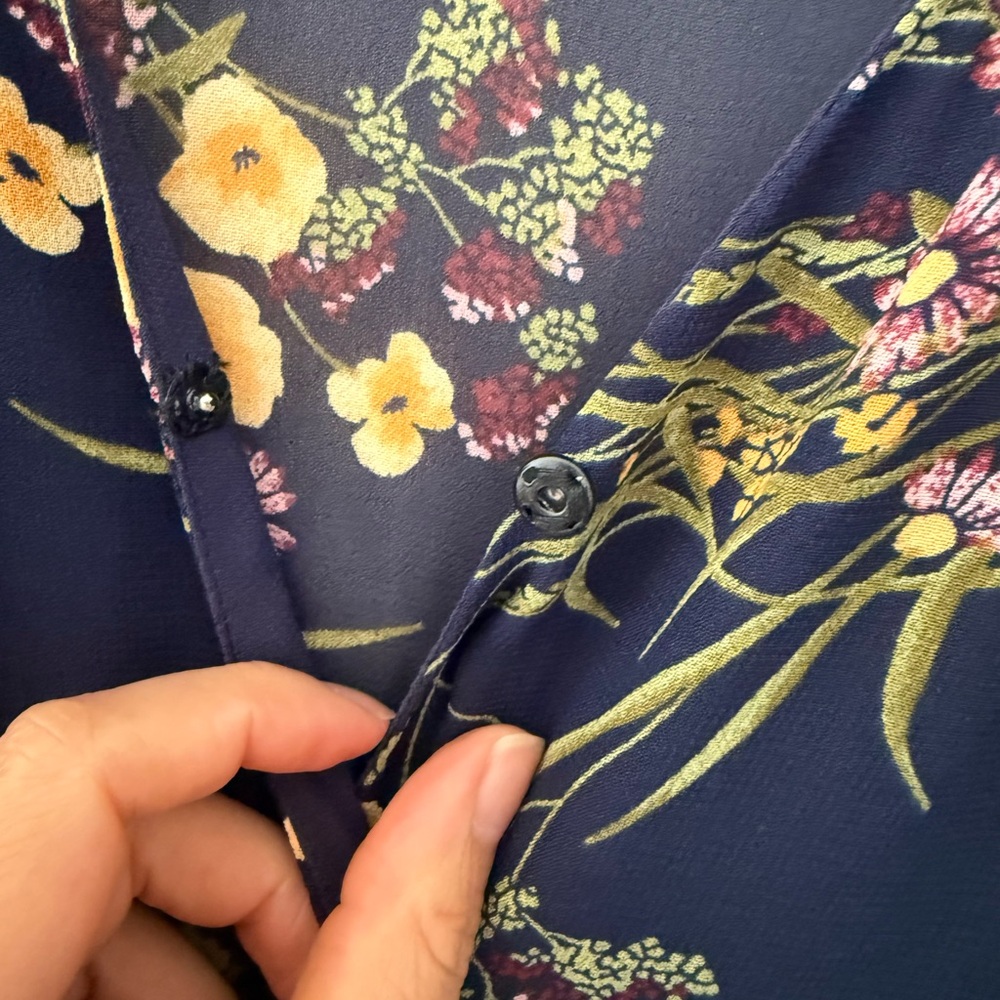 Reformation Navy Floral Dress - Picture 3 of 6